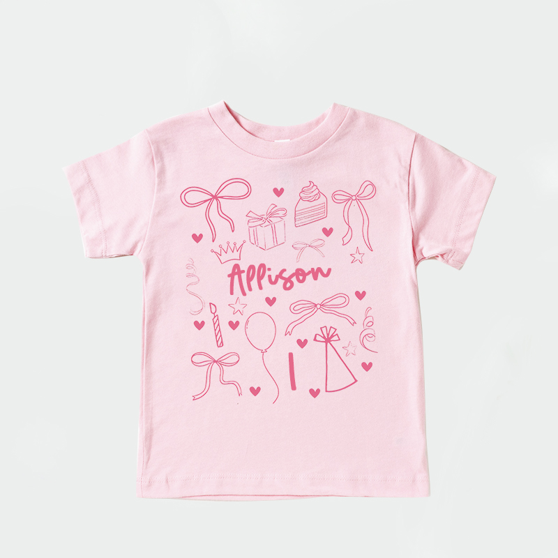 Personalized Girl Birthday Cozy T-Shirt| Cloth1468