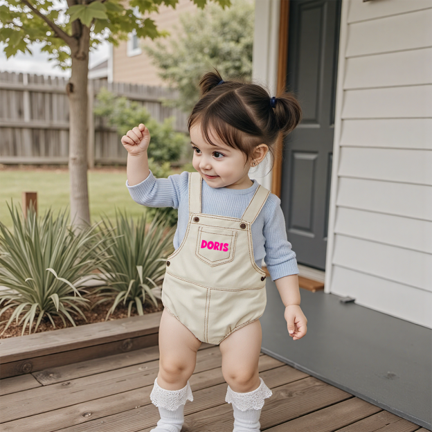 Personalized Baby Toddler Denim Overalls| Pants19