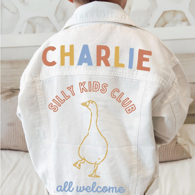 Personalized Kid Goose White Jacket| Cloth229