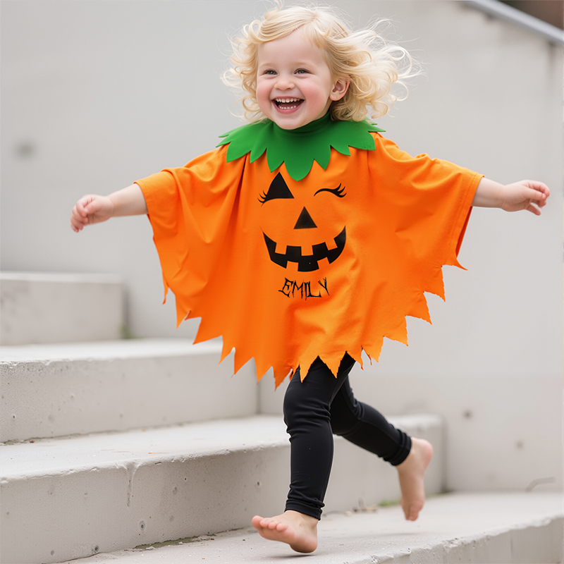 Personalized Halloween Night Glowing Costumes Pumpkin Set| YESHalloween05
