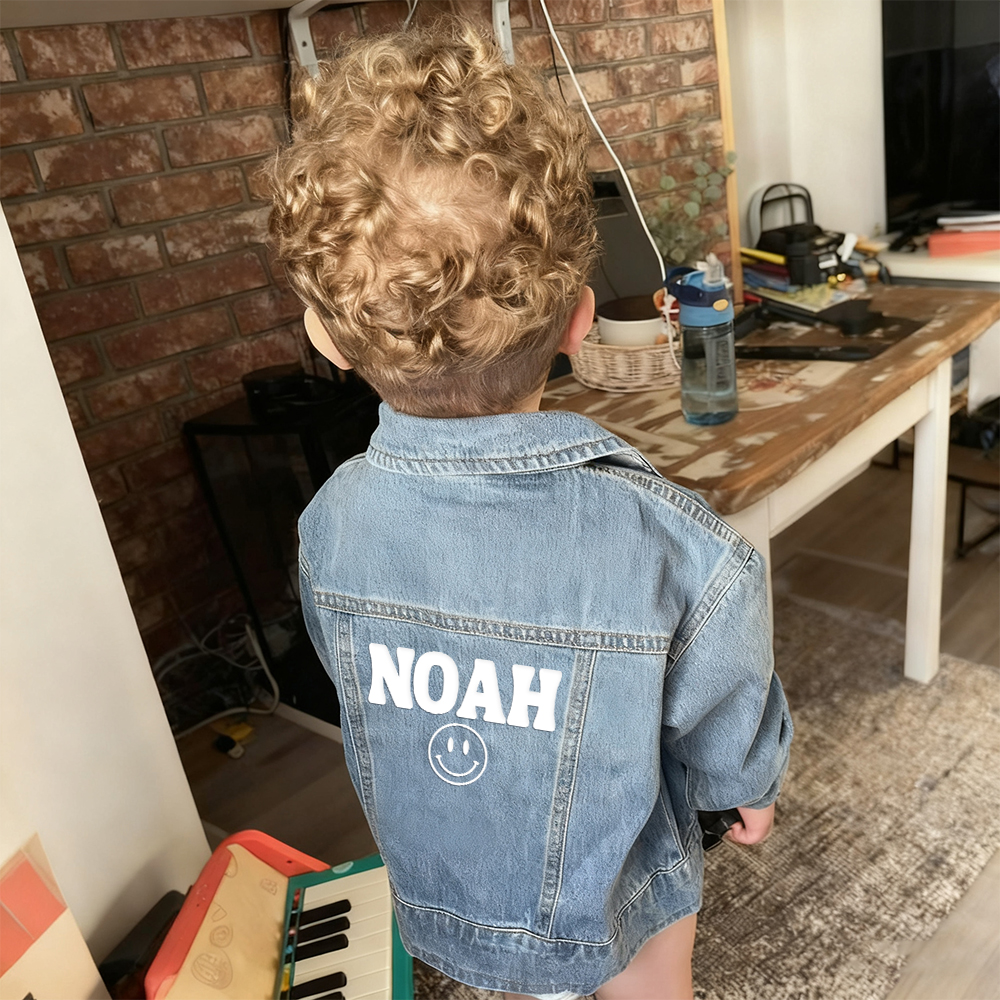 Personalized Baby Classics Vintage Denim Jacket | CWBaby348