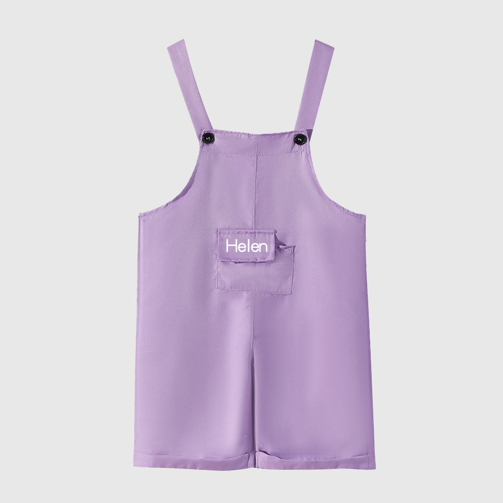 Personalized Kids Multicolor Cozy Overalls| Pants30