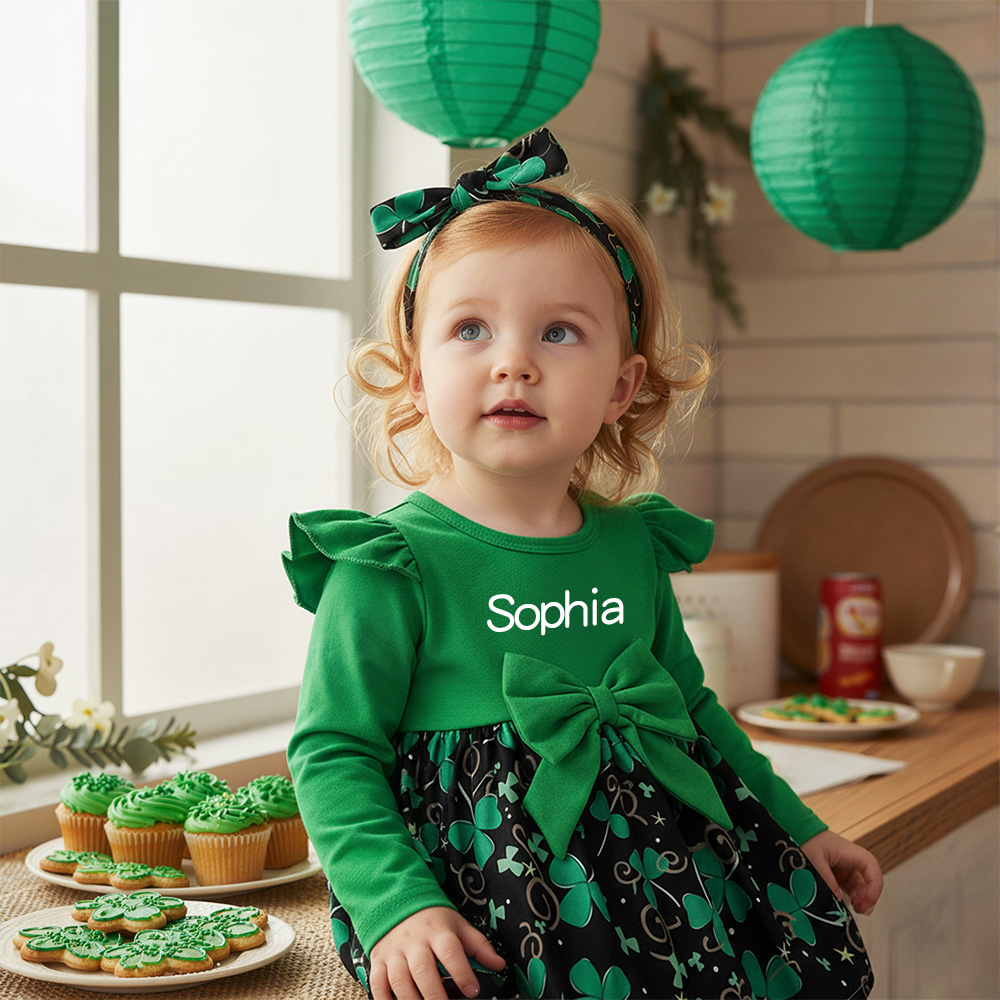 Personalized Baby Girl St. Patrick's Day Dress| Dress62