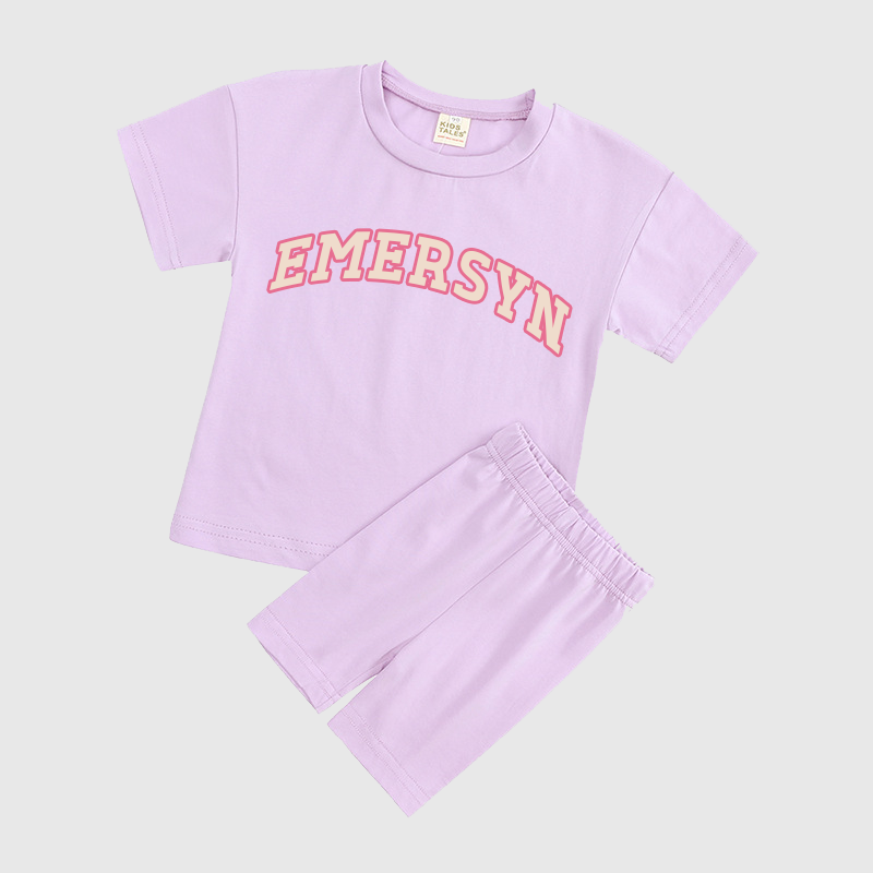 Personalized Girls Name Summer Short Set | Cloth0601