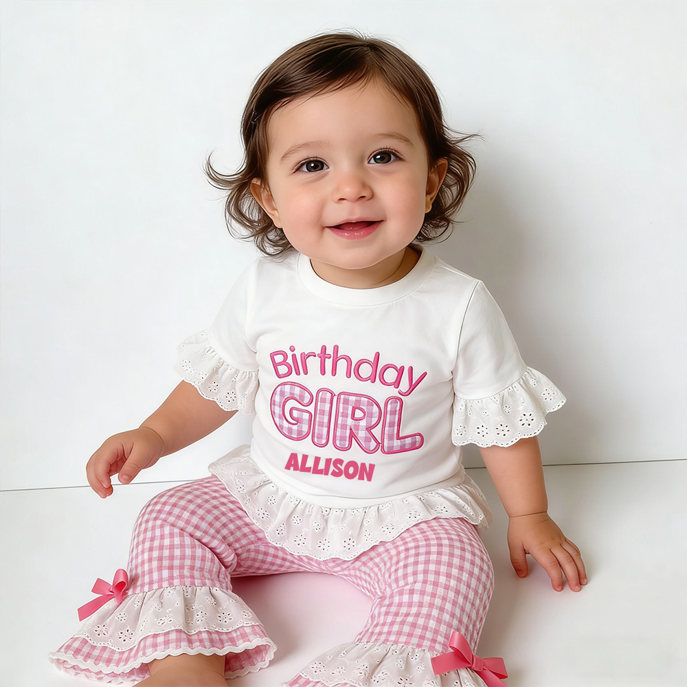 Personalized Birthday Girl Two-Piece Outfit| Cloth271