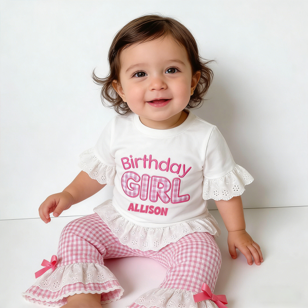 Personalized Birthday Girl Two-Piece Outfit| Cloth271