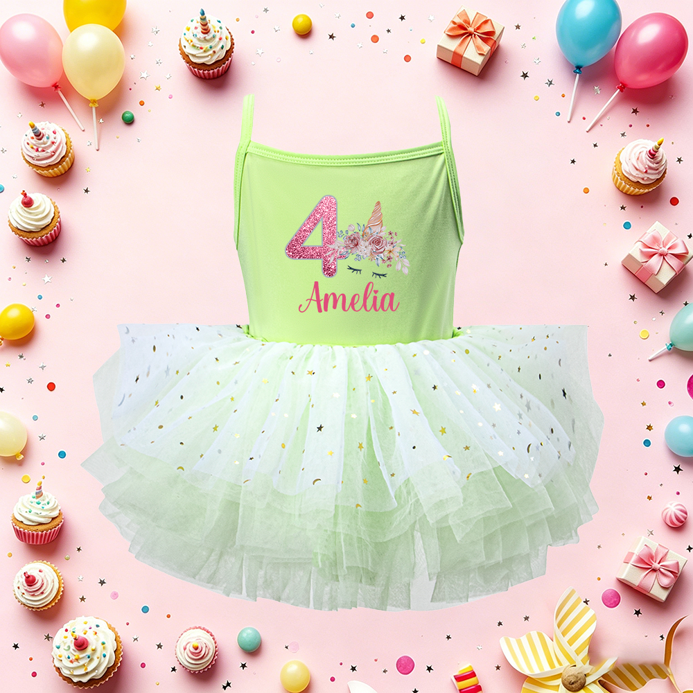 Personalized Girl Birthday Unicorn Tutu Dress| Dress97