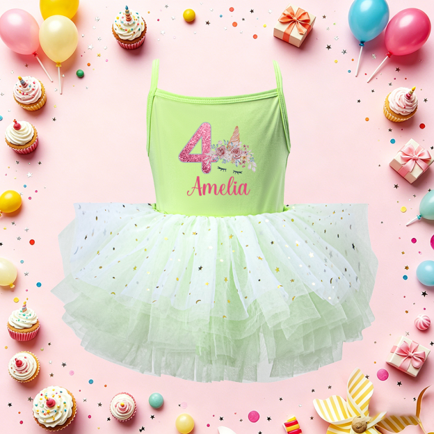 Personalized Girl Birthday Unicorn Tutu Dress| Dress97