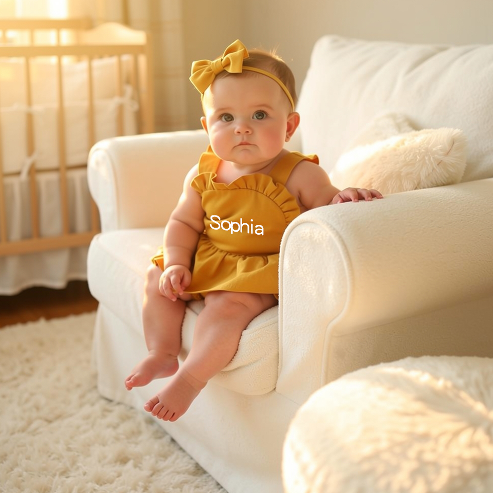 Personalized Baby Girl Summer  Two Piece Set| BBcloth140