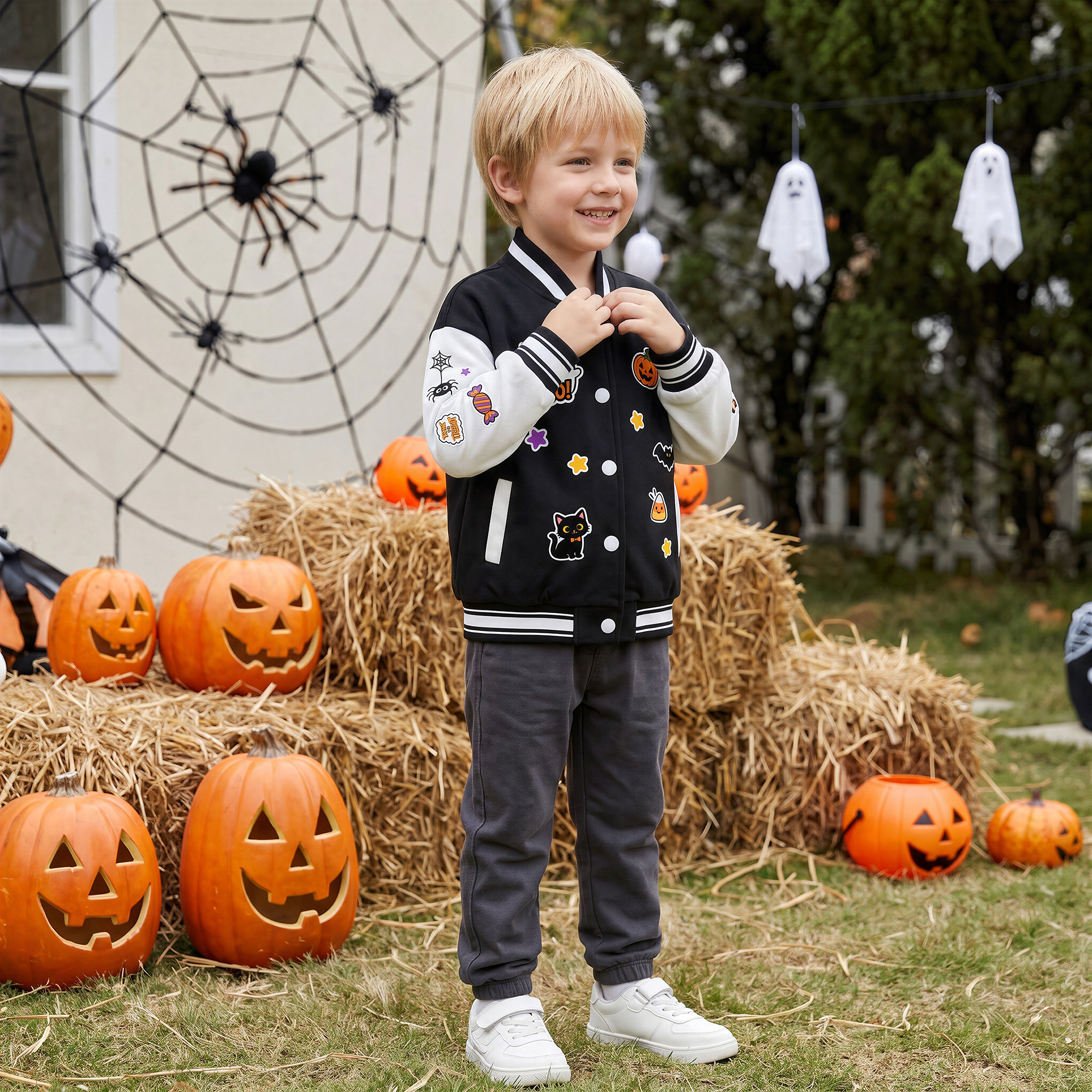 Personalized Halloween Varsity Jacket for Kids | YESHalloween21