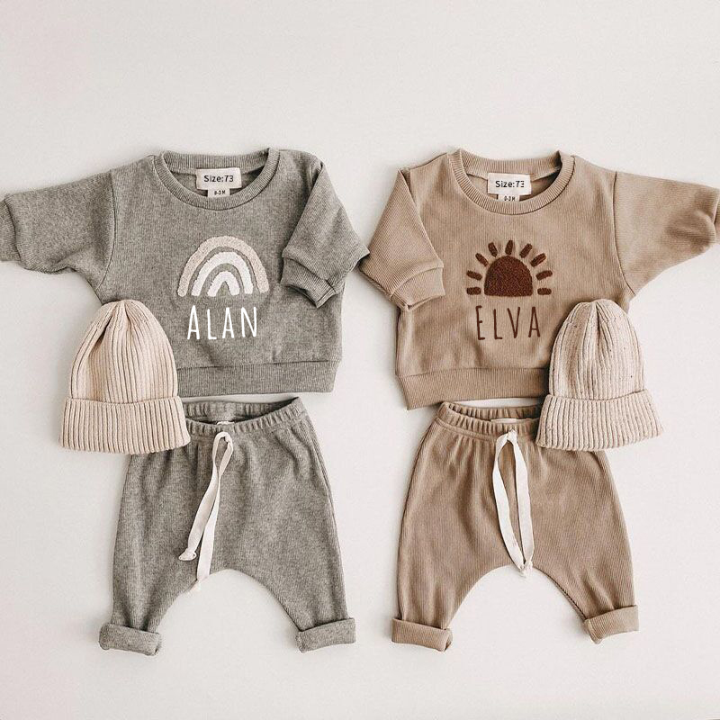 Personalized Kids Cozy Soft Sweatshirt  Set| Cloth49 (Beanie not included)