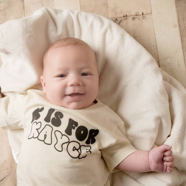 Personalized Kids N is for Name Retro T-Shirt| Cloth168