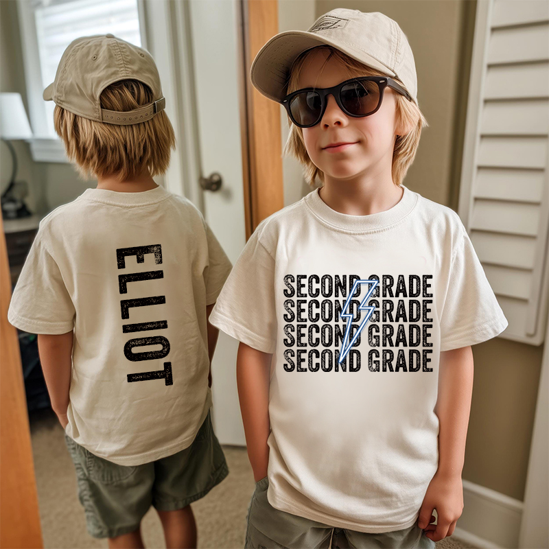 Personalized Kids Back To School Name T-Shirt| Cloth1480