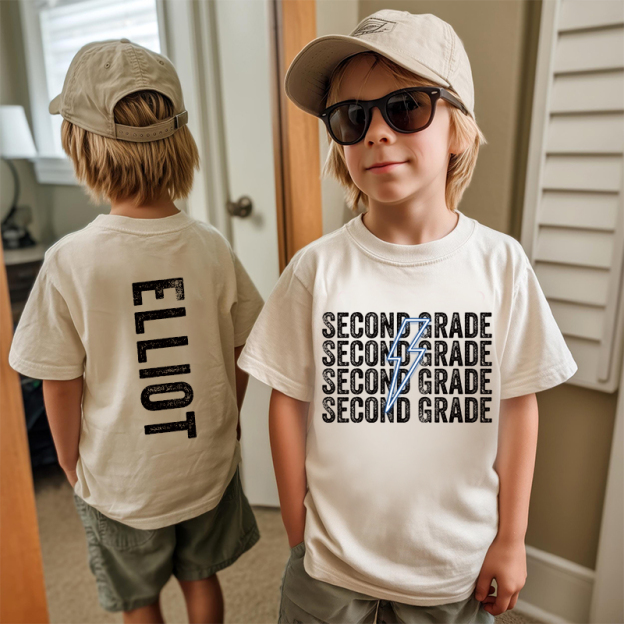 Personalized Kids Back To School Name T-Shirt| Cloth1480