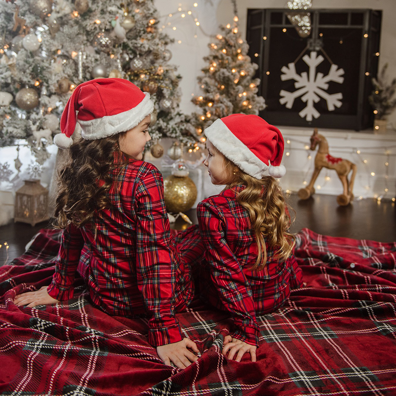 Personalized Kids Embroidered Name Christmas Pajamas| Cloth206