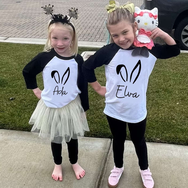 Personalized Kids Easter Long Sleeves Shirt| Cloth12425