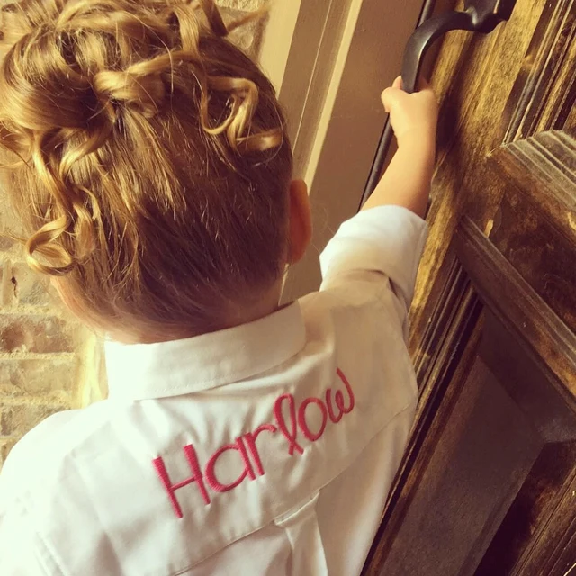 Personalized Girls Embroidered Dance Cover Up Shirt| Cloth138