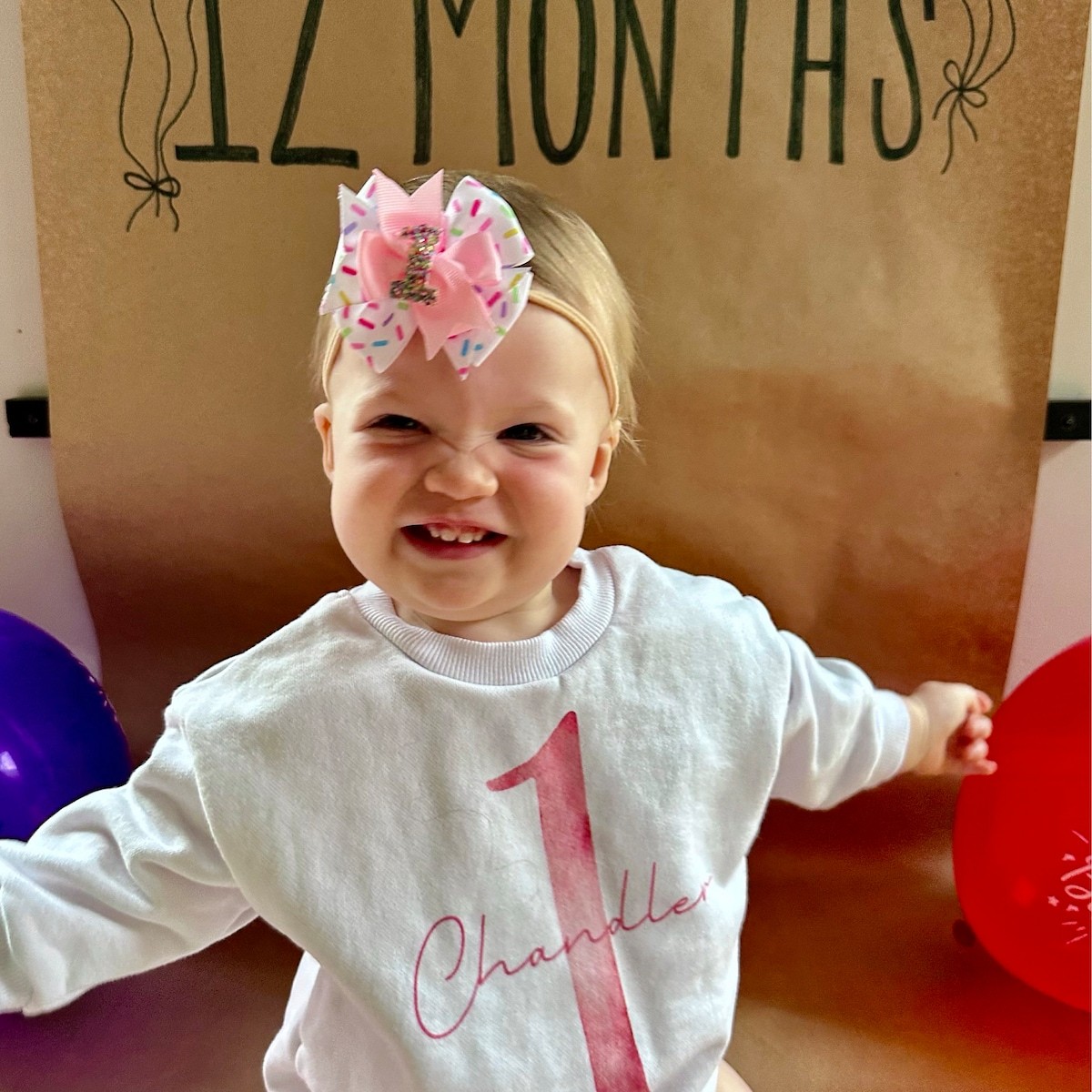 ]Personalized Baby 1st Birthday Sweatshirt Romper| BBcloth82