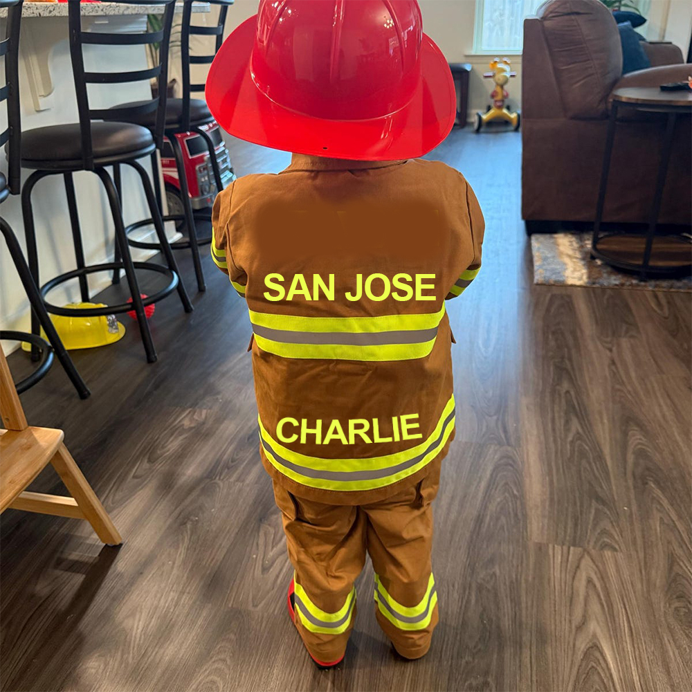 PersonalizedKids Halloween Firefighter Costume Outfits| Cloth239