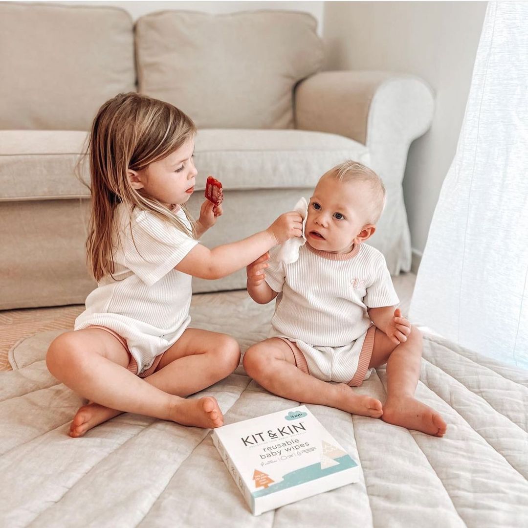 Personalized Kids Initials Ribbed Toddler Shorts Set| Cloth154