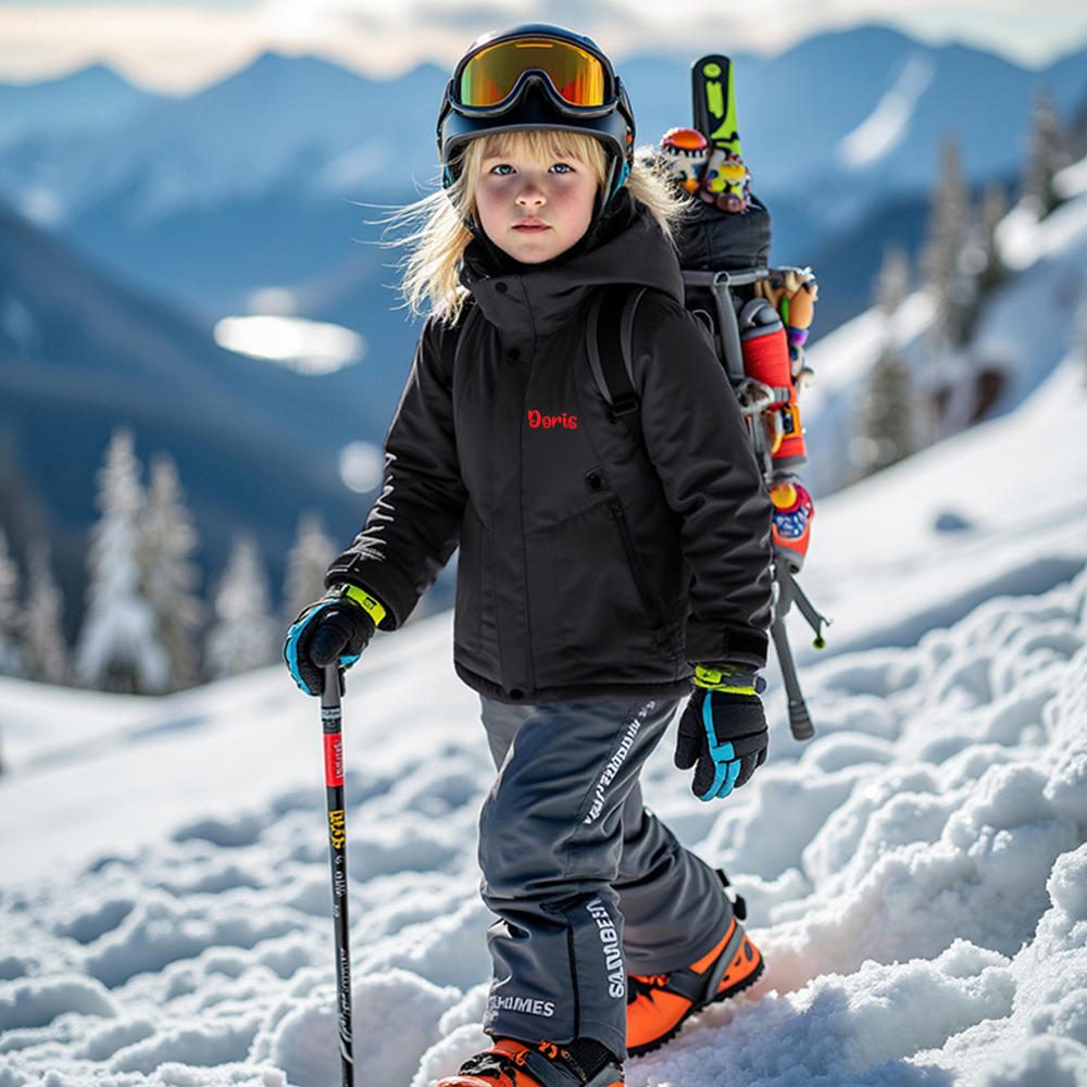 Personalized Kids Winter Warm Windproof Water-Resistant Jacket| Cloth254