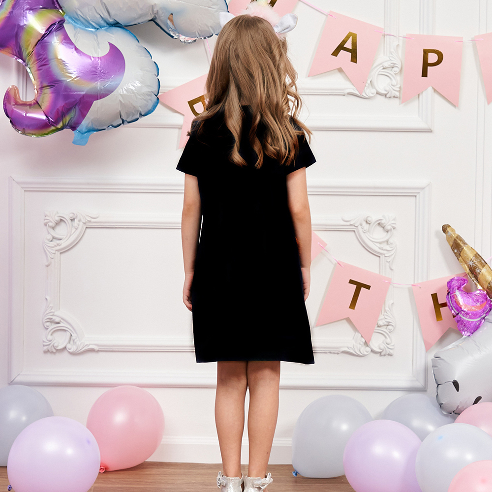 Personalized Girl Summer Unicorn Casual Dress| Dress11