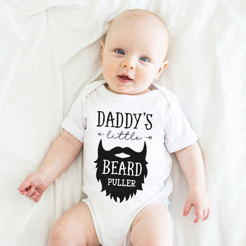 Personalized Daddy's Little Beard Puller Cozy Onesie| BBcloth2207