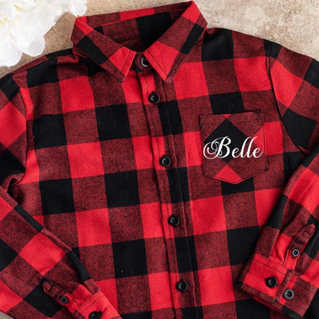 Personalized Kids Flannels Snuggly Jacket| Cloth86
