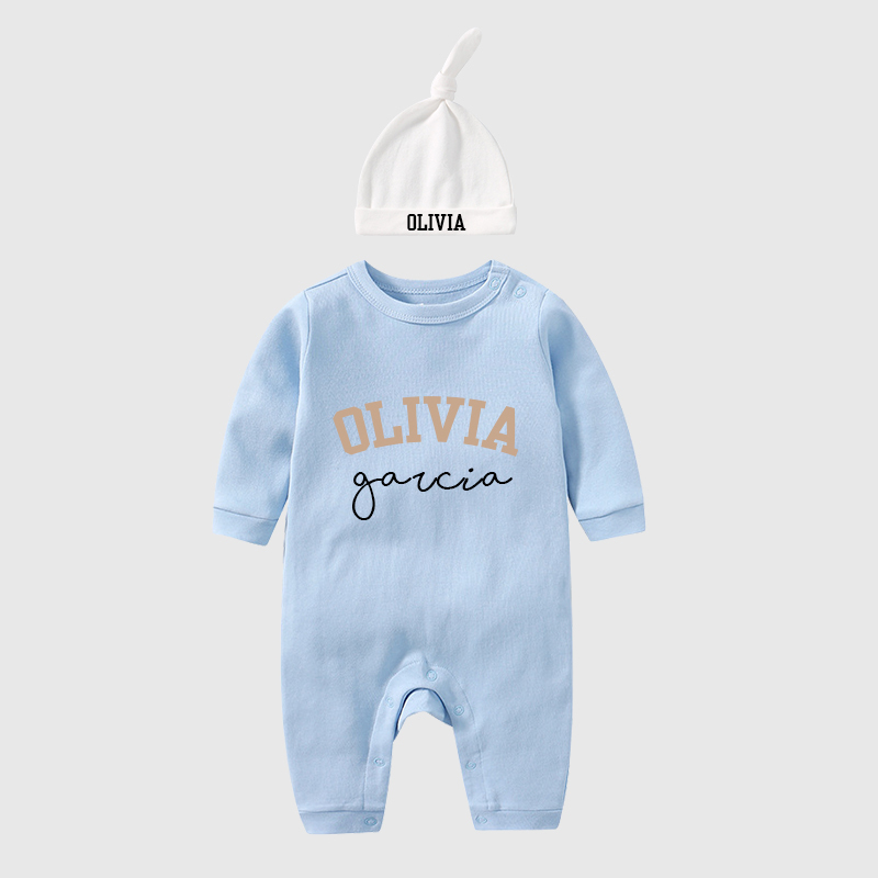 Personalized Baby With Hat Cozy Going Home Sets| BBCloth65