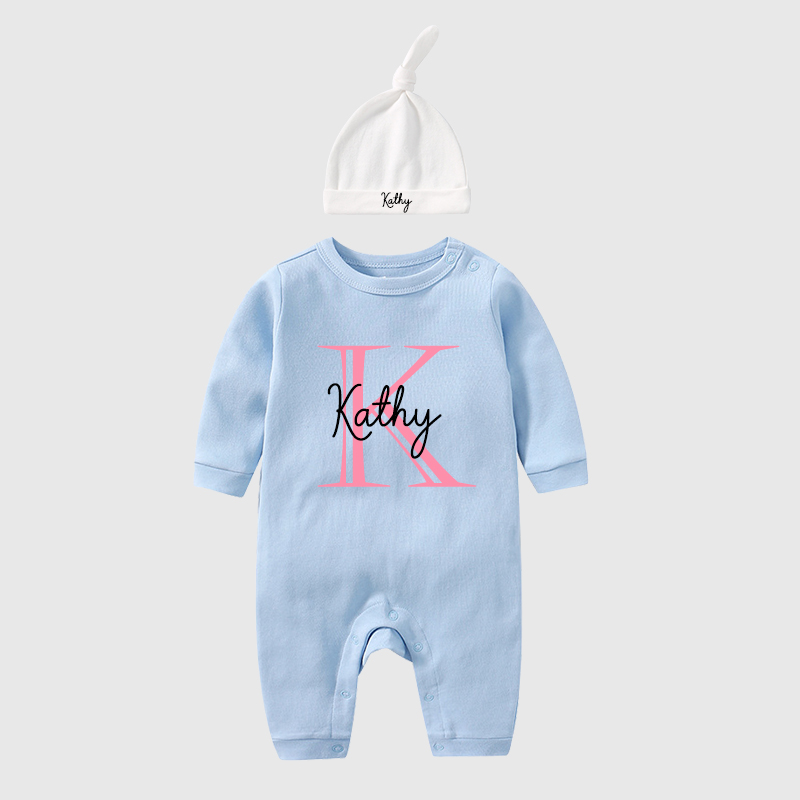 Personalized Baby With Hat Cozy Going Home Sets| BBCloth67