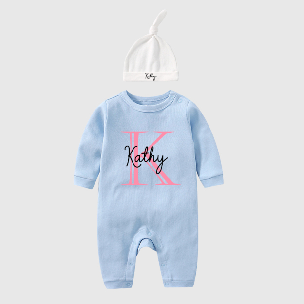 Personalized Baby With Hat Cozy Going Home Sets| BBCloth67