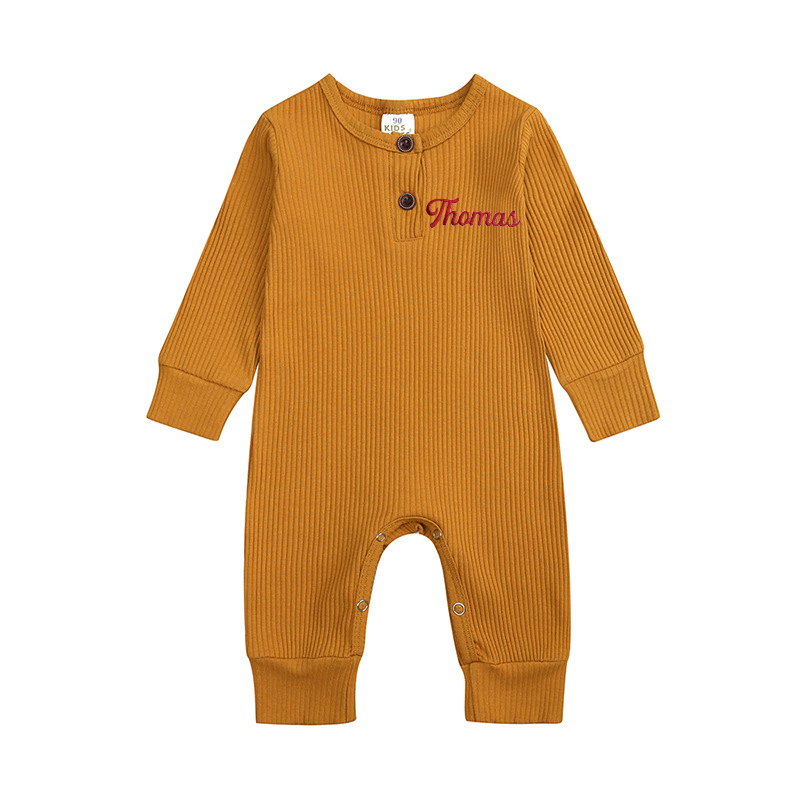 Personalized Baby Solid Color Cozy Onesie| BBcloth69