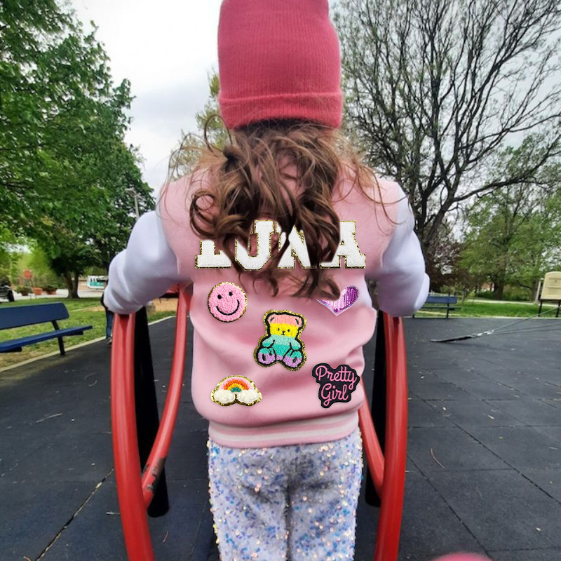 Personalized Kids Sports Patch Jacket| Cloth196