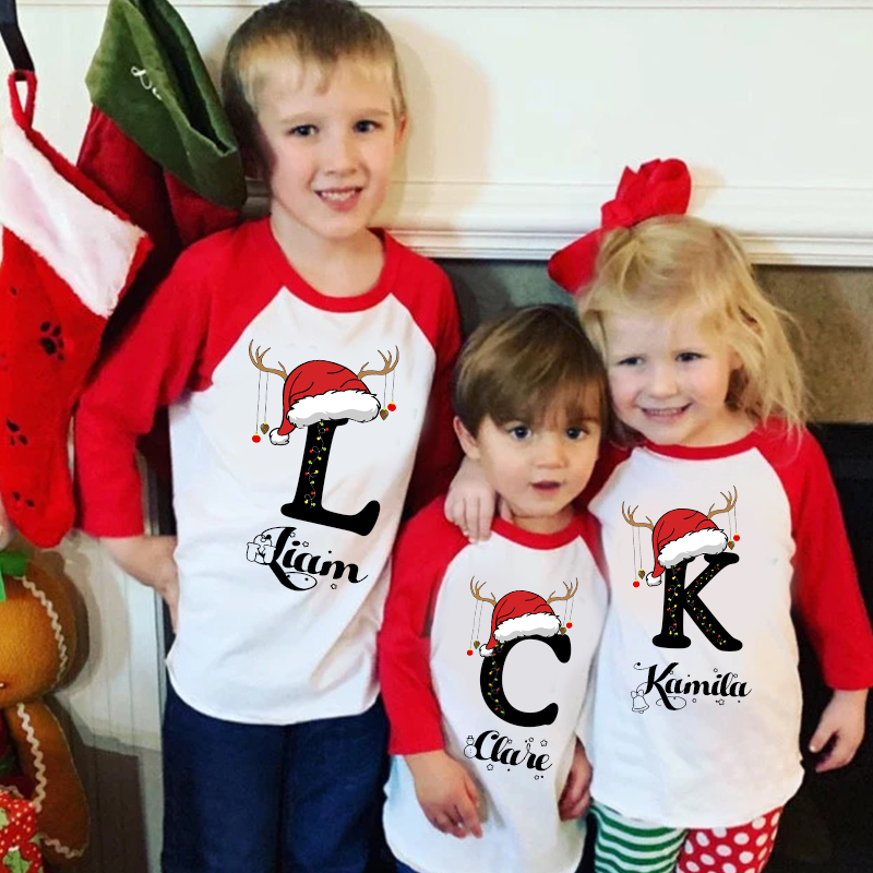 Personalized Kids Christmas Shirt| Cloth12419