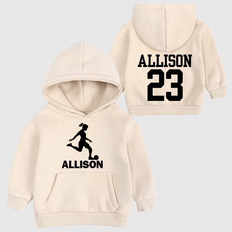 Personalized Kids Football Cozy Hoodie| Cloth11604
