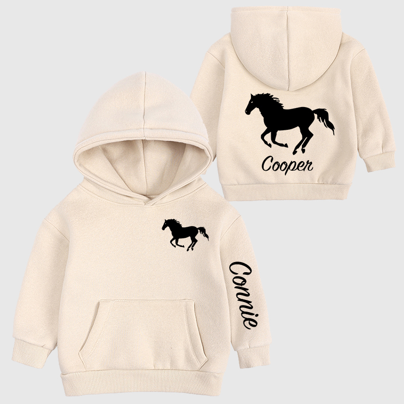 Personalized Kids Name Horse Cozy Hoodie| Cloth11602