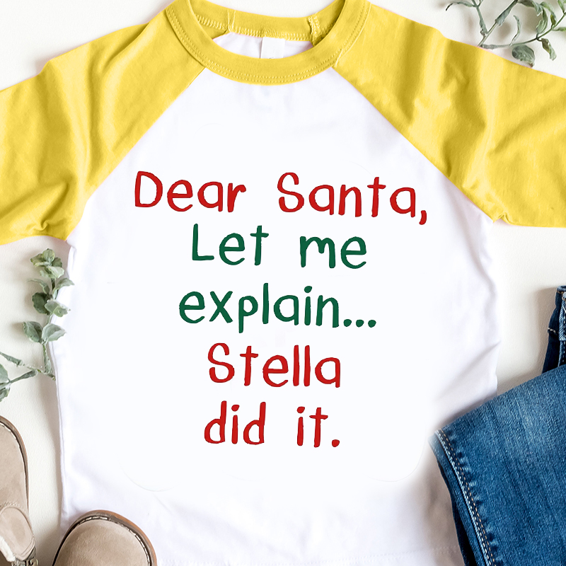 Personalized Kids Christmas Shirt| Cloth12420