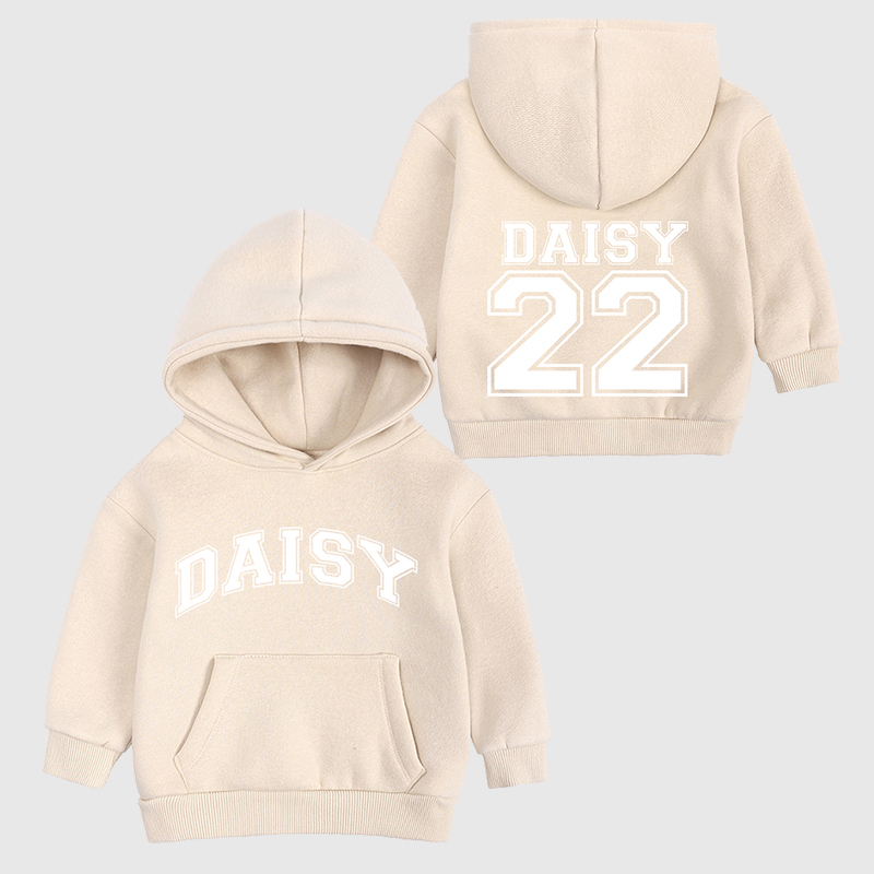 Personalized Kids Number Pocket Hoodie| Cloth83