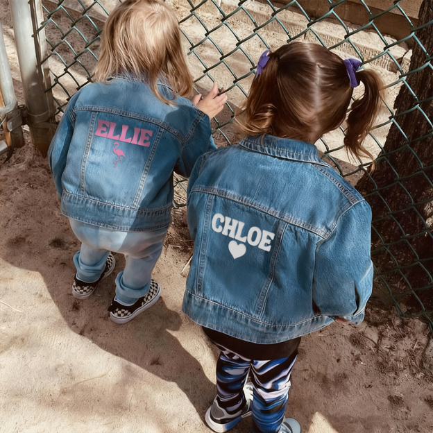 Personalized Baby Classics Vintage Denim Jacket | CWBaby348