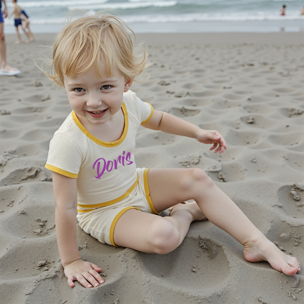 Personalized Kids Summer Name Toddler Shorts Set| Cloth219