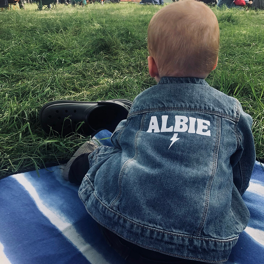 Personalized Baby Classics Vintage Denim Jacket | CWBaby348