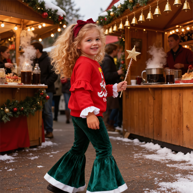 Personalized Girl Name Christmas Outfit| YESMC30