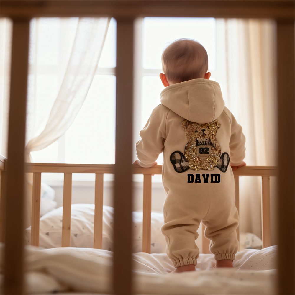 Personalized Baby Bear Jumpsuit| BBcloth107