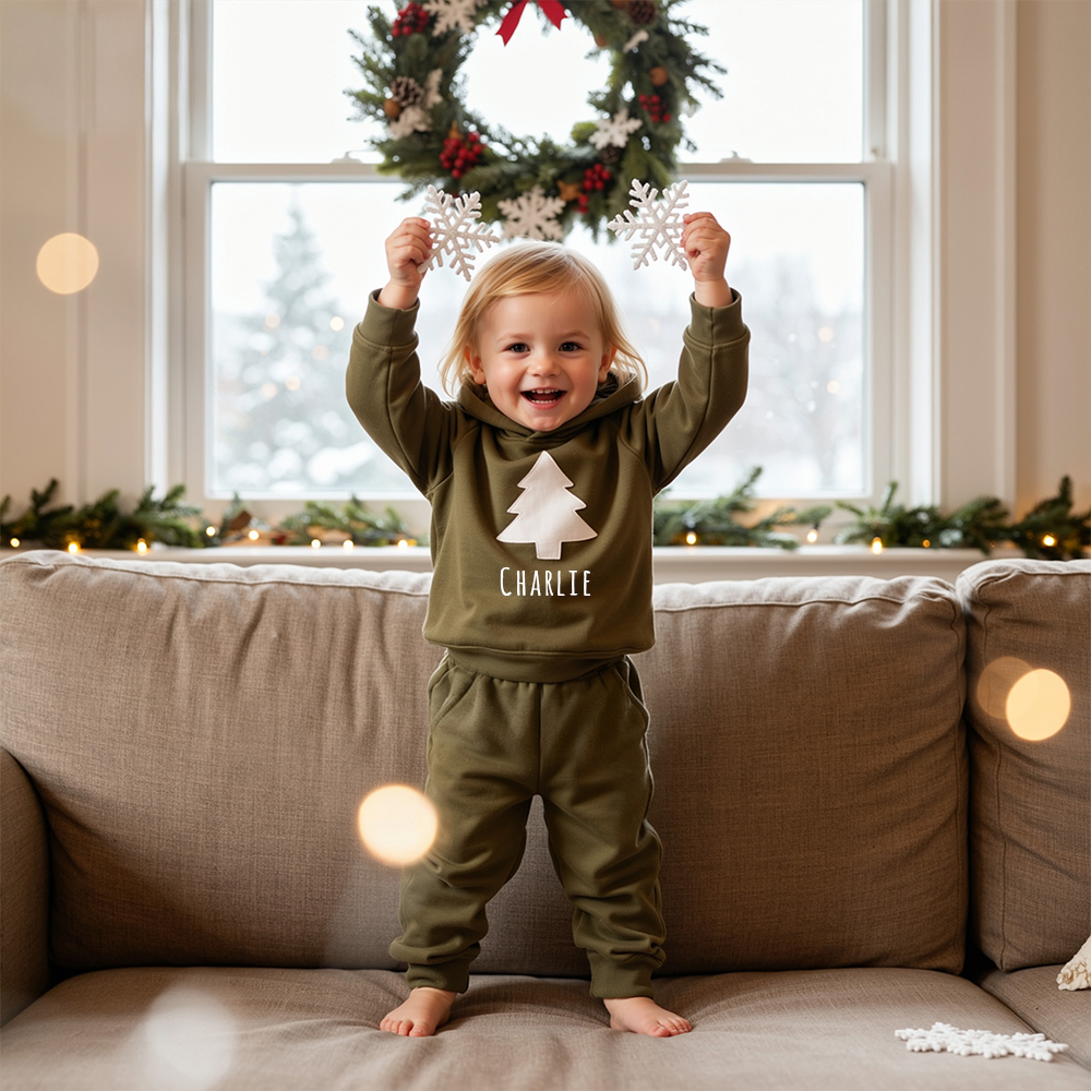 Personalized Kids Christmas Hoodie and Pants | YESMC34