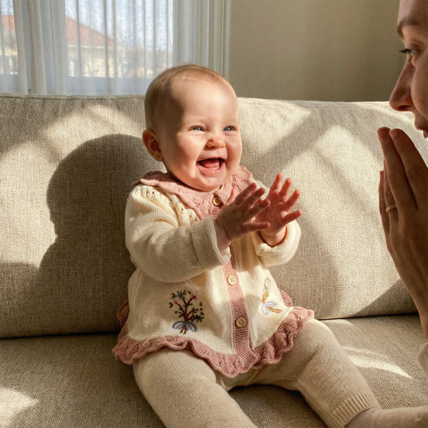 Personalized Baby Girl Vintage Flower Cardigan| BBcloth114