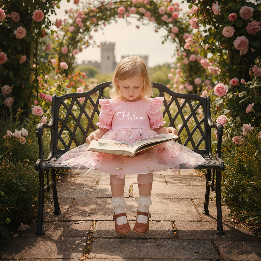 Personalized Girl Flower Summer Dress| Dress43