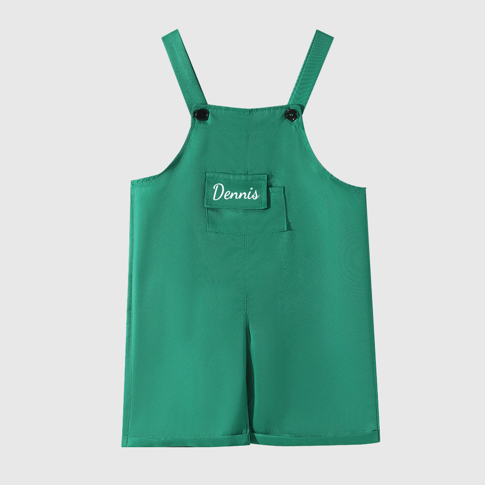 Personalized Kids Multicolor Cozy Overalls| Pants30