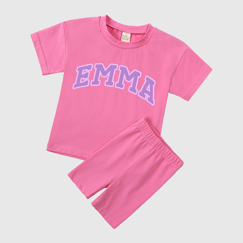 Personalized Girls Name Summer Short Set | Cloth0601