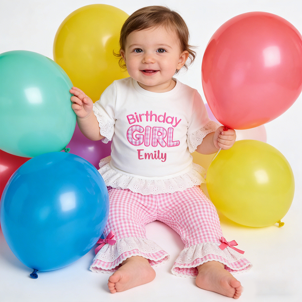Personalized Birthday Girl Two-Piece Outfit| Cloth271