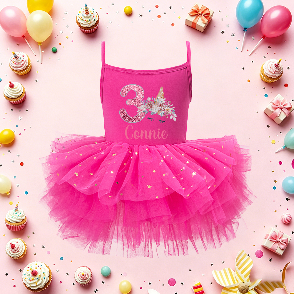 Personalized Girl Birthday Unicorn Tutu Dress| Dress97